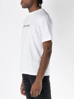PALM ANGELS T-Shirt<T-SHIRT CLASSIC LOGO Bianco, Nero