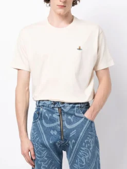 VIVIENNE WESTWOOD. T-Shirt<T-SHIRT CLASSIC ORB Beige