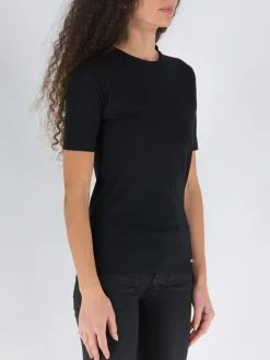 T-Shirt<T-SHIRT CN SS Nero