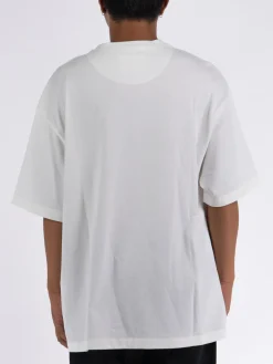 JIL SANDER T-Shirt<T-SHIRT CN SS Bianco, Nero, Rosa