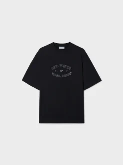 OFF-WHITE T-Shirt<T-SHIRT COLLEGE SKATE Bianco, Nero