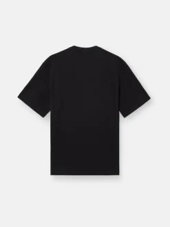 STONE ISLAND T-Shirt<T-SHIRT COMBED ORGANIC COTTON JERSEY Nero