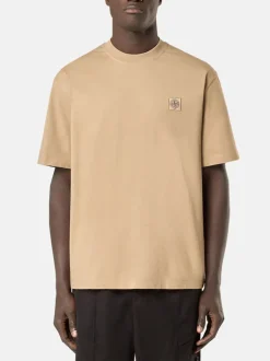 STONE ISLAND T-Shirt<T-SHIRT COMBED ORGANIC COTTON JERSEY Beige