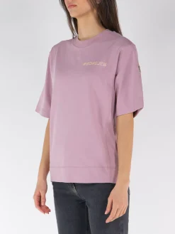 MONCLER GRENOBLE T-Shirt<T-SHIRT CON LOGO Viola