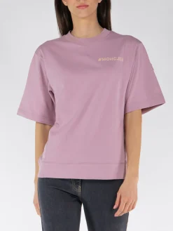 MONCLER GRENOBLE T-Shirt<T-SHIRT CON LOGO Viola