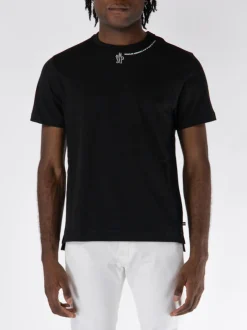 MONCLER GRENOBLE T-Shirt<T-SHIRT CON LOGO Nero