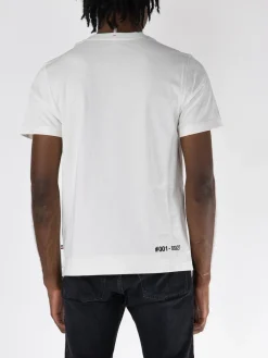 MONCLER GRENOBLE T-Shirt<T-SHIRT CON LOGO Bianco