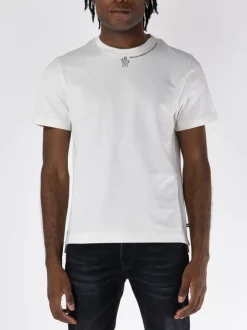MONCLER GRENOBLE T-Shirt<T-SHIRT CON LOGO Bianco