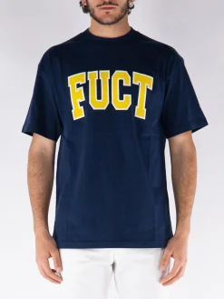 T-Shirt<T-SHIRT CON LOGO Blu, Giallo
