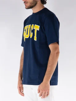 T-Shirt<T-SHIRT CON LOGO Blu, Giallo