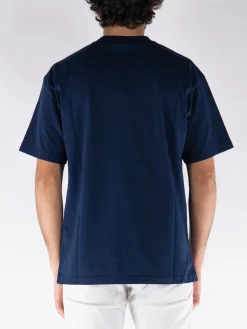 T-Shirt<T-SHIRT CON LOGO Blu, Giallo