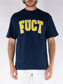 T-Shirt<T-SHIRT CON LOGO Blu, Giallo