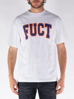 T-Shirt<T-SHIRT CON LOGO Arancione, Bianco, Blu