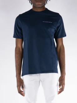 POP TRADING COMPANY T-Shirt<T-SHIRT CON LOGO Blu, Viola