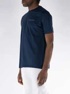 POP TRADING COMPANY T-Shirt<T-SHIRT CON LOGO Blu, Viola