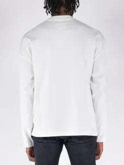 JIL SANDER T-Shirt<T-SHIRT CON LOGO Bianco, Nero