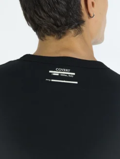 COVERT T-Shirt<T-SHIRT CON LOGO POSTERIORE Nero