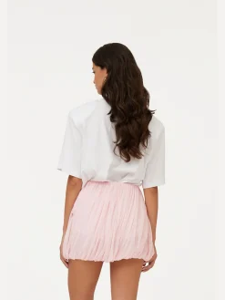 ROTATE BIRGER CHRISTENSEN T-Shirt<T-SHIRT CON PATCH LOGO Bianco, Nero