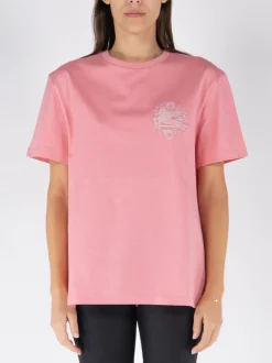 ETRO T-Shirt<T-SHIRT CON RICAMO Rosa