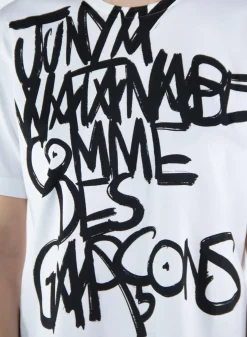 T-Shirt<T-SHIRT CON STAMPA Bianco, Nero