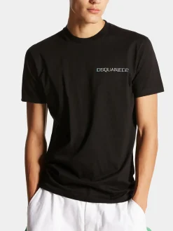 DSQUARED T-Shirt<T-SHIRT COOL Bianco, Nero