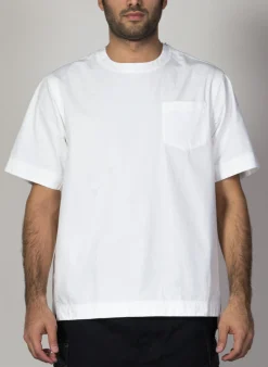 T-Shirt<T-SHIRT COTTON PULLOVER Bianco