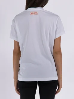 STELLA MCCARTNEY T-Shirt<T-SHIRT COUNTRY CLUB CREST Bianco, Nero