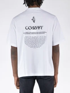 MARCELO BURLON T-Shirt<T-SHIRT COUNTY MANIFESTO Bianco, Nero
