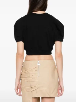 VIVIENNE WESTWOOD. T-Shirt<T-SHIRT CROPPED FOOTBALL Nero