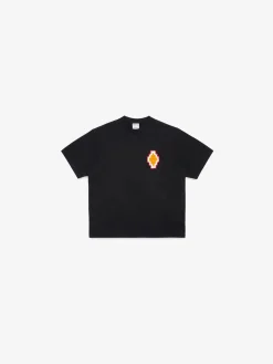 MARCELO BURLON T-Shirt<T-SHIRT CROSS PATCH Arancione, Bianco, Nero, Rosso