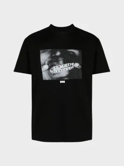 NAHMIAS T-Shirt<T-SHIRT CRYSTAL GRILLZ Bianco, Nero