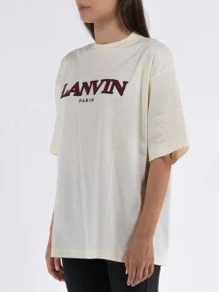 LANVIN T-Shirt<T-SHIRT CURB Beige, Nero, Rosso