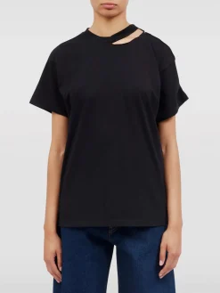 MM6 MAISON MARGIELA T-Shirt<T-SHIRT CUT OUT Nero