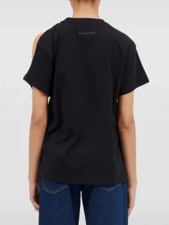 MM6 MAISON MARGIELA T-Shirt<T-SHIRT CUT OUT Nero