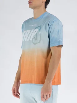 MAUNA-KEA T-Shirt<T-SHIRT DEGRADÈ TRIP J Arancione, Azzurro, Bianco