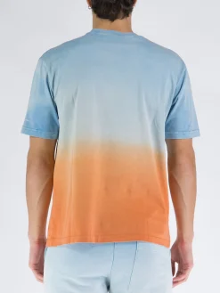 MAUNA-KEA T-Shirt<T-SHIRT DEGRADÈ TRIP J Arancione, Azzurro, Bianco