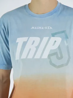 MAUNA-KEA T-Shirt<T-SHIRT DEGRADÈ TRIP J Arancione, Azzurro, Bianco