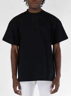 JIL SANDER T-Shirt<T-SHIRT DOUBLELAYER Nero