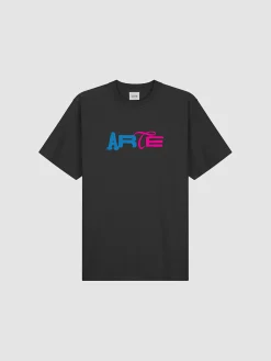 ARTE T-Shirt<T-SHIRT DUO PRINT LOGO Azzurro, Nero, Rosa