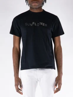 SUNFLOWER T-Shirt<T-SHIRT EASY OVERDYED Grigio, Nero