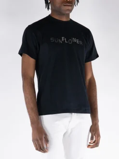 SUNFLOWER T-Shirt<T-SHIRT EASY OVERDYED Grigio, Nero