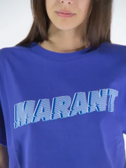 ISABEL MARANT T-Shirt<T-SHIRT EDWIGE Blu
