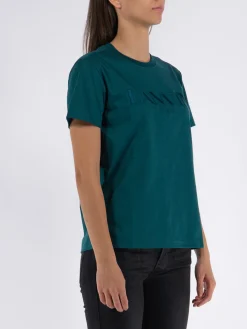 LANVIN T-Shirt<T-SHIRT EMBROIDERED Verde