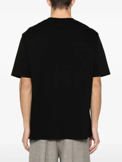 LANVIN T-Shirt<T-SHIRT EMBROIDERED Nero