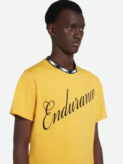 WALES BONNER T-Shirt<T-SHIRT ENDURANCE Giallo