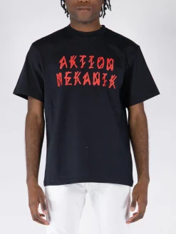44 LABEL GROUP T-Shirt<T-SHIRT FIXMER Nero, Rosso