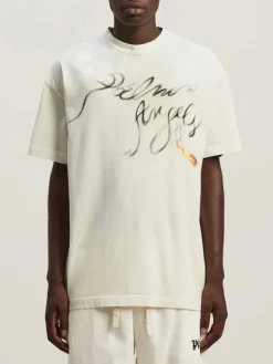 PALM ANGELS T-Shirt<T-SHIRT FOGGY Bianco