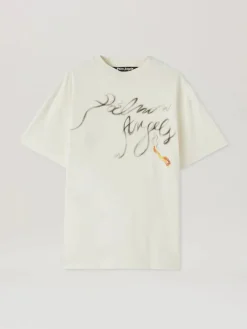 PALM ANGELS T-Shirt<T-SHIRT FOGGY Bianco