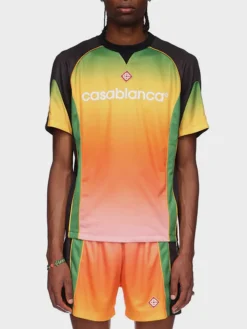 CASABLANCA T-Shirt<T-SHIRT FOOTBALL Arancione, Verde