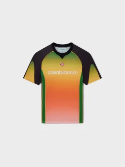 CASABLANCA T-Shirt<T-SHIRT FOOTBALL Arancione, Verde